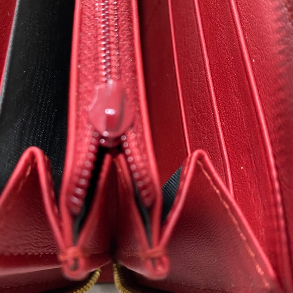 Gucci Red Bamboo Wallet - Picture 10 of 15